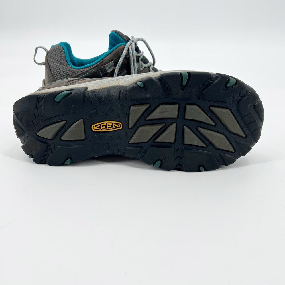 KEEN Palisades Hiking Trail Shoes 8 Brown Teal Lace Up Outdoor Walking Sneakers - Picture 11 of 11